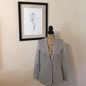 Gray Casual Blazer